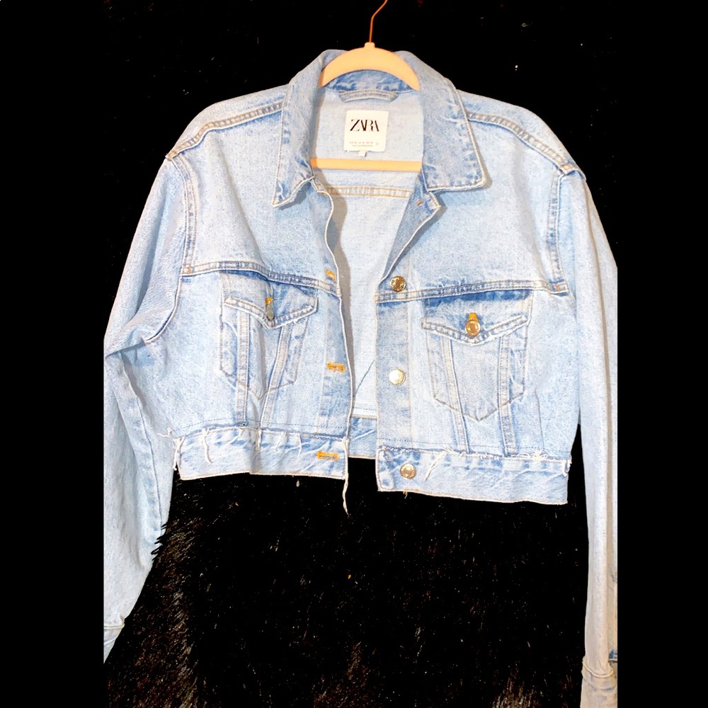 Zara Cropped Oversized Jacket